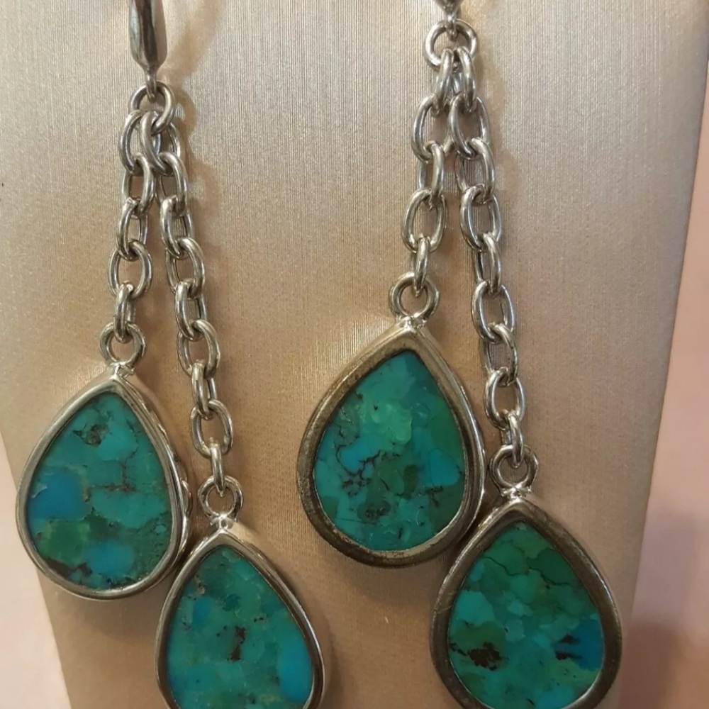 Charles Garnier SS .925 Drop/Dangle Earrings 16.2g